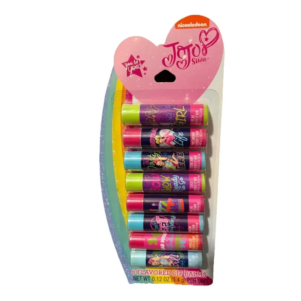 JoJo Siwa Lip Balm Bundle 16 Count Flavored Nickelodeon Taste Beauty New 2 Packs